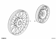 R100R (2473) SPOKE WHEEL parts diagram