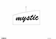 R100R (2473) STICKER MYSTIC parts diagram