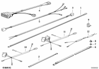 R100R (2473) VARIOUS ADDITIONAL CABLE HARNESSES parts diagram