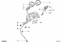 R100R (2473) INSTRUMENTS parts diagram