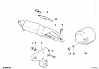 R100R (2473) DASHBOARD MOUNTING PARTS parts diagram