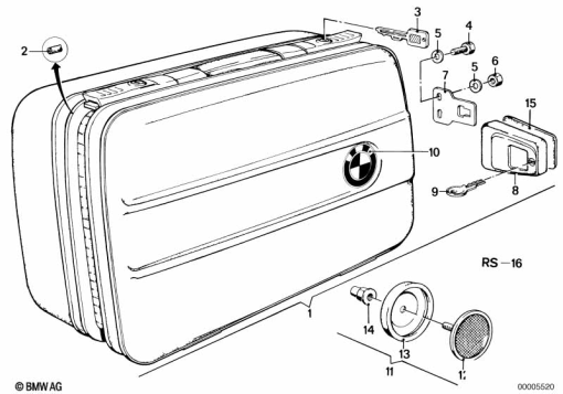 R80 (2477) SET MOTOCASE exploded view parts diagram