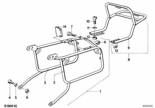 R80 (2477) SET CASE HOLDER exploded view parts diagram