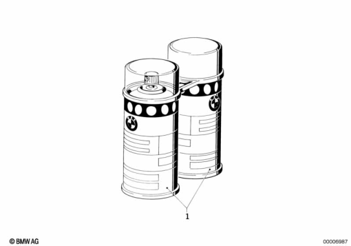 R80 (2477) METALLIC PAINTSPRAY exploded view parts diagram
