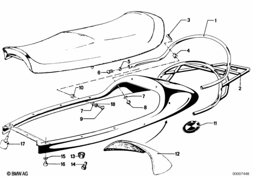 R80 (2477) BAGGAGE PORTER exploded view parts diagram