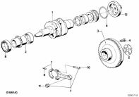 R80 (2477) CRANKSHAFT/CONNECTING ROD/MOUNTING PARTS parts diagram