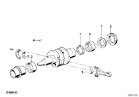 R80 (2477) CONNECTING ROD / CONNECTING ROD BEARING parts diagram
