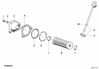 R80 (2477) OIL FILTER, DIPSTICK parts diagram