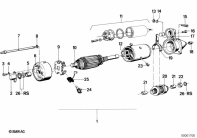 R80 (2477) STARTER SINGLE PARTS parts diagram