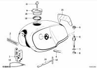 R80 (2477) FUEL TANK MOUNTING PARTS parts diagram