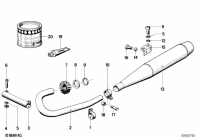 R80 (2477) EXHAUST SYSTEM parts diagram