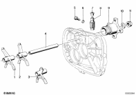R80 (2477) SHIFTING FORKS/SPEEDOMETER PINION/OUTPUT parts diagram