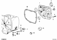 R80 (2477) GEARBOX COVER,GASKET AND VARIOUS BOLTS parts diagram