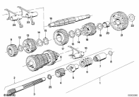 R80 (2477) 5-SPEED SPORTS GEARBOX PARTS parts diagram