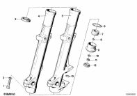 R80 (2477) FORK SLIDER parts diagram