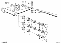 R80 (2477) REAR WHEEL SWINGING ARM PARTS parts diagram