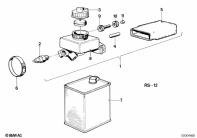 R80 (2477) BRAKE MASTER CYLINDER, FRONT parts diagram