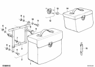 R80 (2477) LEATHER SADDLE BAG parts diagram