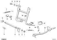 R80 (2477) COLLAPSIBLE STAND/SIDE STAND parts diagram