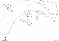 R80 (2477) WHEEL COVER, REAR, MOUNTING PARTS parts diagram