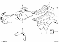 R80 (2477) PAINTED PARTS 550/557 DUNKELBLAU parts diagram