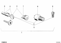R80 (2477) SET OF LOCKS parts diagram