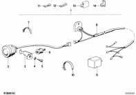 R80 (2477) WIRING WARNING BUZZER parts diagram