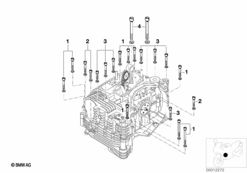 R1100GS (259E) MOUNTING POINT CRANKCASE LEFT exploded view parts diagram
