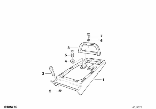 R1100GS (259E) LUGGAGE CARRIER exploded view parts diagram