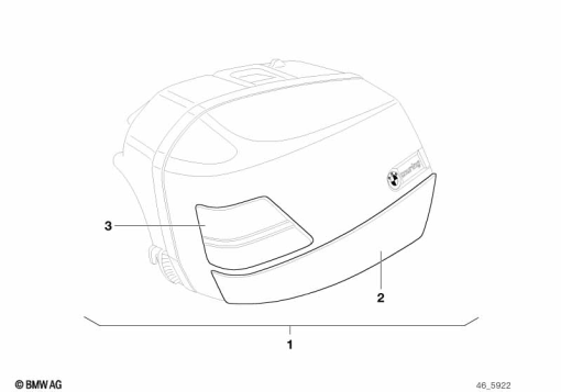 R1100GS (259E) INSTALLING SET MOULDING ROCKER PANEL exploded view parts diagram