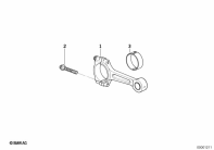 R1100GS (259E) CONNECTING ROD / CONNECTING ROD BEARING parts diagram