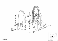 R1100GS (259E) FRONT COVER/ALTERNATOR SUPPORT COVER parts diagram