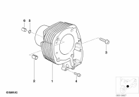 R1100GS (259E) CYLINDER parts diagram