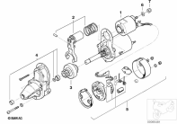 R1100GS (259E) STARTER SINGLE PARTS parts diagram