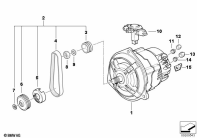 R1100GS (259E) ALTERNATOR / VOLTAGE REGULATOR parts diagram