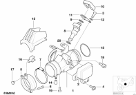 R1100GS (259E) THROTTLE HOUSING ASSY parts diagram