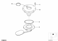 R1100GS (259E) FILLER CAP parts diagram
