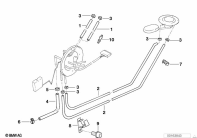 R1100GS (259E) FUEL TANK VENTILATION/ATTACHING PARTS parts diagram