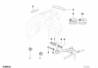 R1100GS (259E) FUEL TANK/ATTACHING PARTS parts diagram