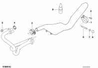 R1100GS (259E) EXHAUST SYSTEM PARTS WITH MOUNTS parts diagram