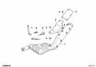 R1100GS (259E) MUFFLER parts diagram