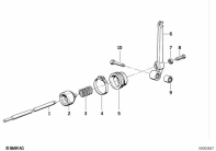 R1100GS (259E) CLUTCH CONTROL parts diagram