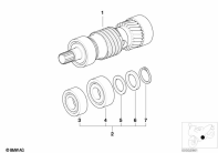 R1100GS (259E) 5-SPEED TRANS. DRIVE SHAFT M 97 parts diagram