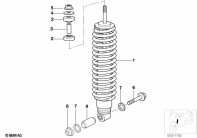 R1100GS (259E) SPRING STRUT, FRONT parts diagram