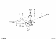 R1100GS (259E) HANDLE UNIT LEFT/SINGLE PARTS parts diagram