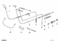 R1100GS (259E) BOWDEN CABLE parts diagram