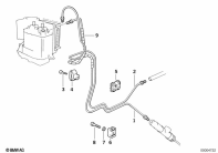 R1100GS (259E) BRAKE PIPE REAR ABS parts diagram