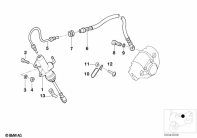 R1100GS (259E) REAR BRAKE MASTER CYLINDER parts diagram