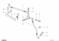 R1100GS (259E) BRAKE PIPE, FRONT parts diagram