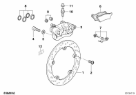 R1100GS (259E) REAR-WHEEL BRAKE, SPOKE WHEEL parts diagram